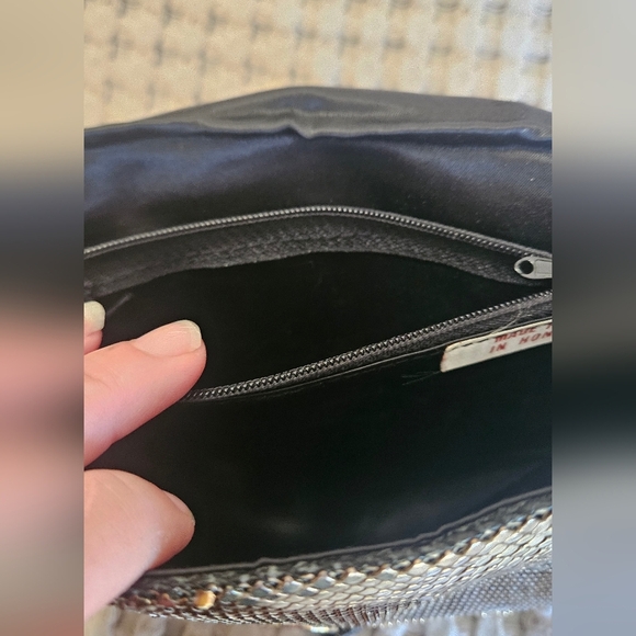 Vintage DELILL Chain Mesh Metal Bag Clutch/Shoulder.Art Deco.Bronze/gold/silver - Picture 10 of 15